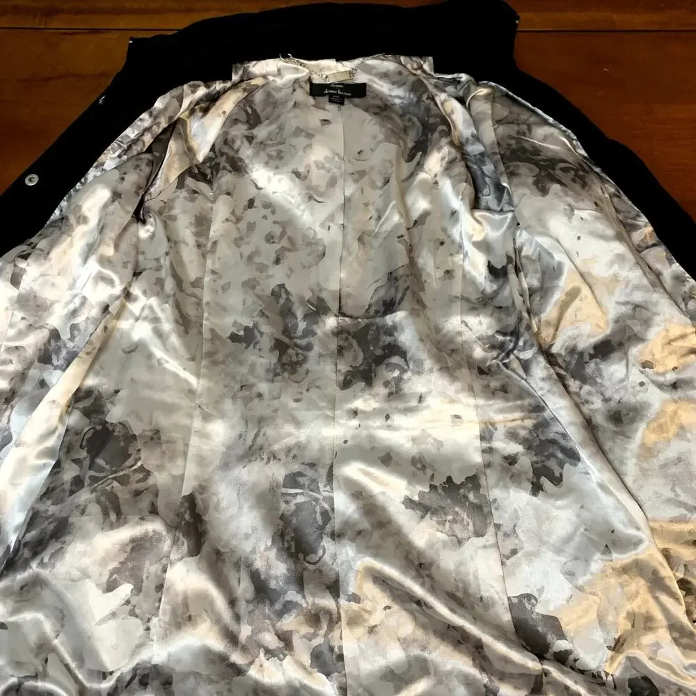 Dennis Basso Anorak Jacket water resistant w/detachable hood, Black Size XXS - Picture 9 of 10